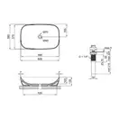 Раковина-чаша Qtap Cardinal 600х380х140 White с донным клапаном QT04117060TW