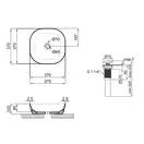 Раковина-чаша Qtap Kolibri 370х370х120 White с донным клапаном QT10118037FW