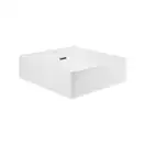 Раковина Qtap Nando C 405х405х125 White с донным клапаном QT12117040CW