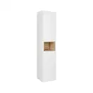 Пенал подвесной Qtap Robin 350х1650х316 White/Whitish oak QT1376PN1651LWWO