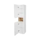 Пенал подвесной Qtap Robin 350х1650х316 White/Whitish oak QT1376PN1651LWWO