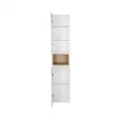 Пенал подвесной Qtap Robin 350х1650х316 White/Whitish oak QT1376PN1651LWWO