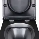 Унитаз подвесной Qtap Virgo безободковый с сиденьем Soft-close QT1833051ERMB