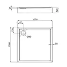 Qtap Tern 301112 Душовий піддон, білий (TERN301112)