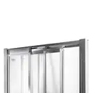 Душевая дверь в нишу Qtap Uniford CRM207.C4 68-71x185 см, стекло Clear 4 мм, покрытие CalcLess (UNICRM207C4)