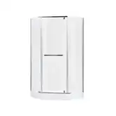 Набор Lidz душевая кабина Dozorca SC90x90.CRM.LOW.TR, стекло прозрачное 6 мм + поддон Diament (LDSC9090CRMLOWTR2SET)