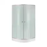 Набор Lidz душевая кабина Latwa SC80x80.SAT.LOW.FR, стекло Frost 4 мм + поддон Kupala (LLSC8080SATLOWFR2SET)