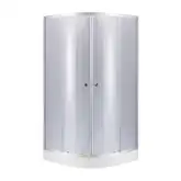 Набор Lidz душевая кабина Latwa SC90x90.SAT.LOW.GR, стекло тонированное 4 мм + поддон Kupala (LLSC9090SATLOWGR2SET)