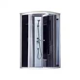 Душевой бокс Lidz Tani SB90x90.SAT.LOW.GR, стекло тонированное 4 мм без поддона (LTSB9090SATLOWGR2)