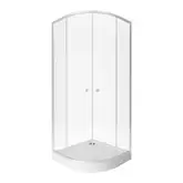 Набор Qtap душевая кабина Presto New CRM1099AC5 Clear 2020х900х900 мм + поддон Robin 309912C 90x90x12 см с сифоном (PRENEWCRM1099AC5SET)