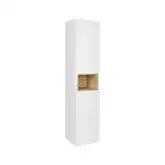 Пенал подвесной Qtap Robin 350х1650х316 White/Whitish oak QT1376PN1651LWWO