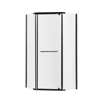 Душевая кабина Lidz Dozorca SC90x90.BLA.LOW.TR, стекло прозрачное 6 мм без поддона (LDSC9090BLALOWTR2)