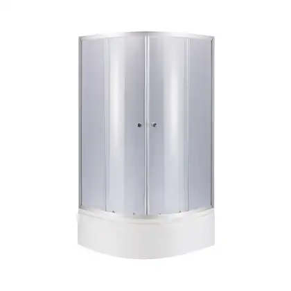 Набор Lidz душевая кабина Latwa SC80x80.SAT.HIGH.GR, стекло тонированное 4 мм + поддон с панелью Kupala (LLSC8080SATHIGHGR2SET)