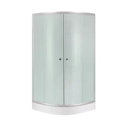 Набор Lidz душевая кабина Latwa SC80x80.SAT.LOW.FR, стекло Frost 4 мм + поддон Kupala (LLSC8080SATLOWFR2SET)