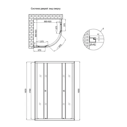 Душевая кабина Lidz Latwa SC90x90.SAT.LOW.FR, стекло Frost 4 мм без поддона (LLSC9090SATLOWFR2)