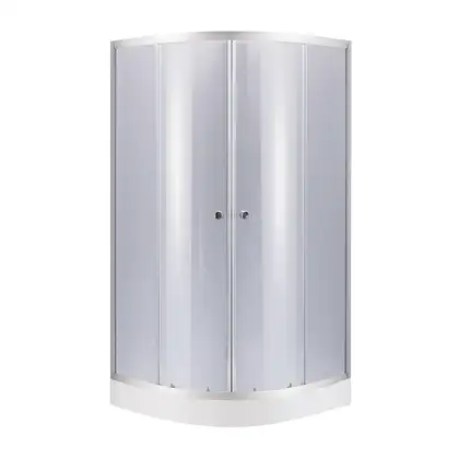 Набор Lidz душевая кабина Latwa SC90x90.SAT.LOW.GR, стекло тонированное 4 мм + поддон Kupala (LLSC9090SATLOWGR2SET)