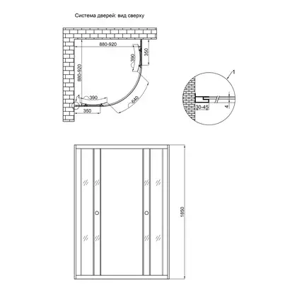 Душевая кабина Lidz Wieza SC90x90.SAT.LOW.L, стекло Linie 4 мм без поддона (LWISC9090SATLOWL2)