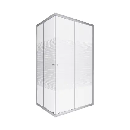 Душевая кабина Lidz Wiezak SC100x80.SAT.LOW.L, стекло Linie 4 мм без поддона (LWKSC10080SATLOWL2)