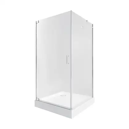 Набор Qtap душевая кабина Aquarius CRM1099SC6 Clear 2020x900x900 мм + поддон Tern 309912C 90x90x12 см с сифоном (AQUACRM1099SC6SET)