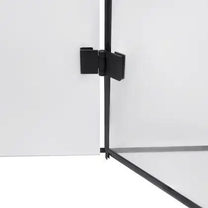 Душевая кабина Qtap Capricorn BLA1099SC6 90x90 см, стекло Clear 6 мм, покрытие CalcLess без поддона (CAPBLA1099SC6)