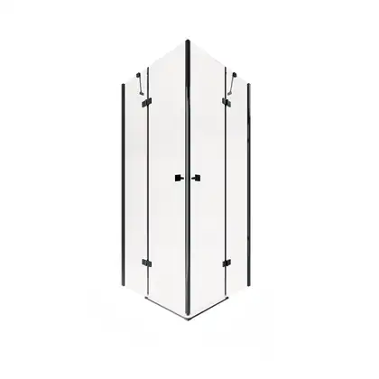 Душевая кабина Qtap Crow BLA1099SC6 90x90 см, стекло Clear 6 мм, покрытие CalcLess без поддона (CROWBLA1099SC6)
