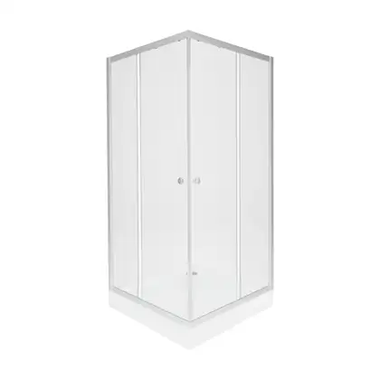 Набор Qtap душевая кабина Presto New CRM1099SC5 Clear 2020х900х900 мм + поддон Tern 309912C 90x90x12 см с сифоном (PRENEWCRM1088SC5SET)