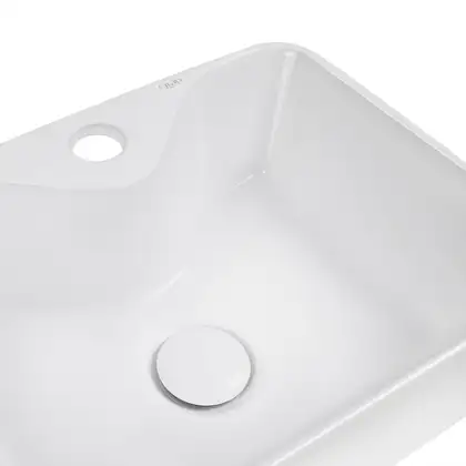 Раковина-чаша Qtap Crow 400х300х140 White с донным клапаном QT05117040JW