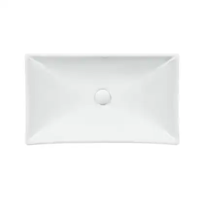 Раковина-чаша Qtap Crow 655х380х140 White с донным клапаном QT05117065HW