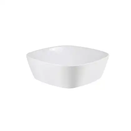 Раковина-чаша Qtap Kolibri 400х400х140 White с донным клапаном QT10117040TW