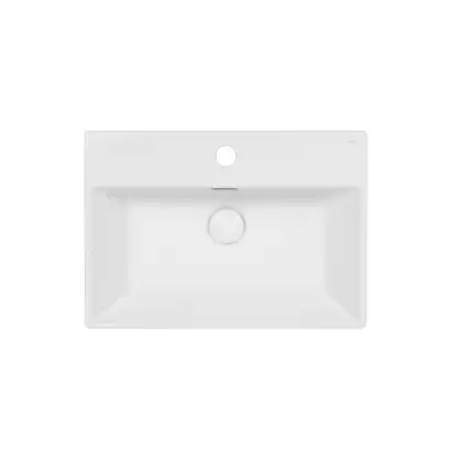 Раковина Qtap Nando K 500х355х125 White с донным клапаном QT12117050KW