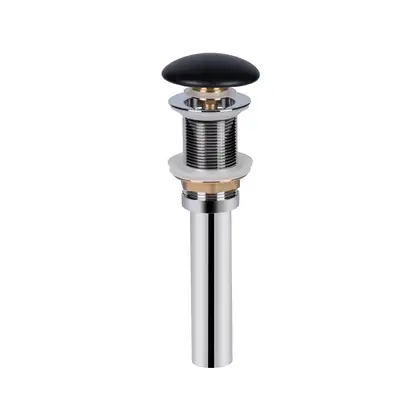 Раковина-чаша Qtap Tern 500x390x140 Matt black с донным клапаном QT172195MBMB