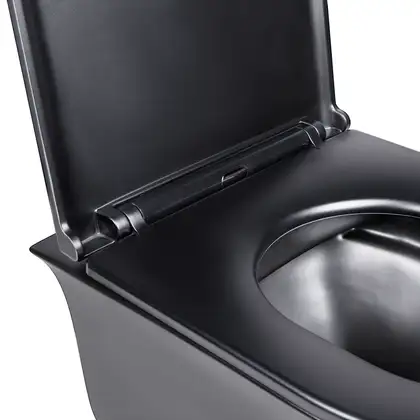 Унитаз подвесной Qtap Virgo безободковый с сиденьем Soft-close QT1833051ERMB Унитаз подвесной Qtap Virgo безободковый с сиденьем Soft-close QT1833051ERMB