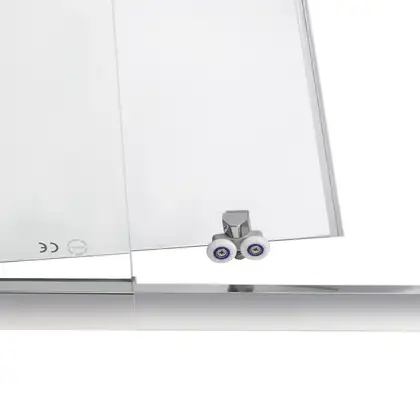 Душевая дверь в нишу Qtap Taurus CRM2014-15.C6 140-150x185 см, стекло Clear 6 мм, покрытие CalcLess (TAUCRM201415C6)