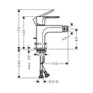 Hansgrohe Rebris S Змішувач для біде, Matt Black (72210670)