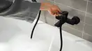 Hansgrohe Rebris E Змішувач для ванни, чорний матовий (72450670)