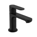 Смеситель для раковины 80 CoolStart Hansgrohe Rebris S (цвет - чёрный матовый), с донным клапаном 72513670