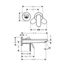 Hansgrohe Rebris S Змішувач для умивальника, хром (72528000)