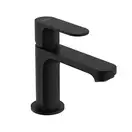 Смеситель для раковины 80 CoolStart Hansgrohe Rebris S (цвет - чёрный матовый), с металлическим донным клапаном 72584670
