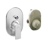 Смеситель для ванны Hansgrohe Rebris E (цвет - хром), в комплекте со встраиваемой частью 72458000