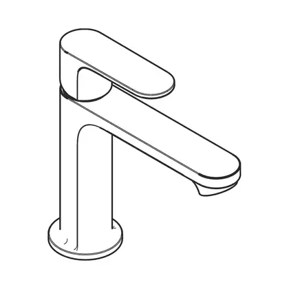 Смеситель для раковины 110 CoolStart Hansgrohe Rebris S (цвет - хром), без донного клапана 72520000