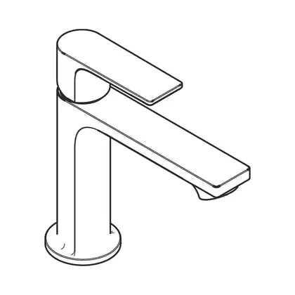 Змішувач для умивальника Hansgrohe Rebris E 110 Coolstart з д/к pop/up, Chrome (72559000)