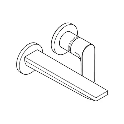 Hansgrohe Rebris E Змішувач для умивальника, хром (72568000)
