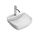 Раковина полувстраиваемая Catalano Green Lux Сolori 42 х 42 х h14 см, цвет - белый матовый 142GRLXNBM