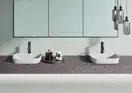 Раковина полувстраиваемая Catalano Green Lux Сolori 42 х 42 х h14 см, цвет - белый матовый 142GRLXNBM