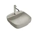 Раковина полувстраиваемая Catalano Green Lux Сolori 42 х 42 х h14 см, цвет - серый матовый 142GRLXNCS