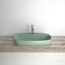 Раковина полувстраиваемая Catalano Green Lux Сolori 42 х 60 х h14 см, цвет - зелёный матовый 165GRLXNVS