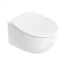 Унитаз подвесной NewFlush (безободковый) Catalano Italy с сиденьем Soft Close, белый глянцевый 1VS52RIT00+5ITSTF00