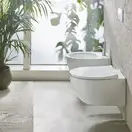 Унитаз подвесной NewFlush (безободковый) Catalano Italy с сиденьем Soft Close, белый глянцевый 1VS52RIT00+5ITSTF00
