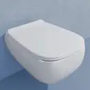 Унитаз подвесной Goclean® (безободковый) Flaminia Fluo с сиденьем Soft Close, цвет - Latte opaco (матовый) FU118G+FUCW05 Latte