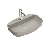 Раковина полувстраиваемая Catalano Green Lux Сolori 42 х 60 х h14 см, цвет - серый матовый 165GRLXNCS